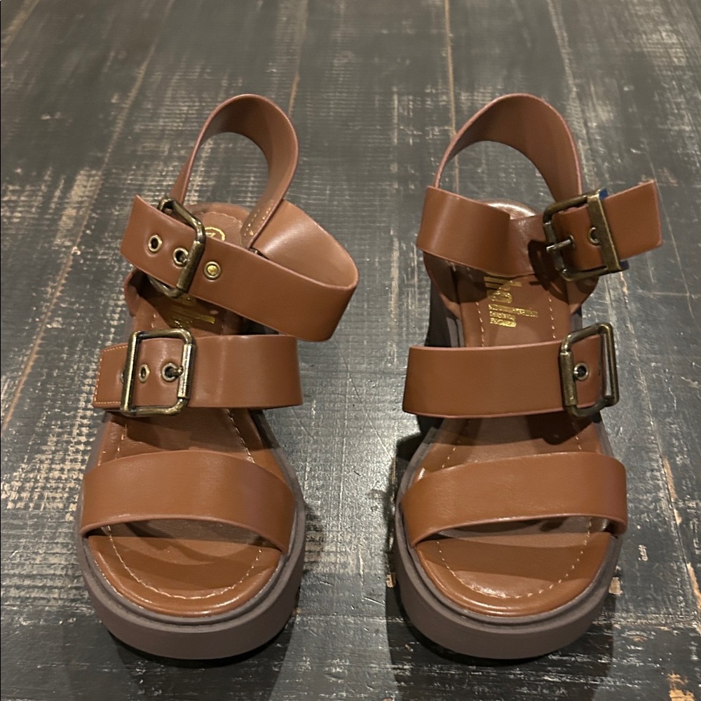 Brown Strappy Sandals
